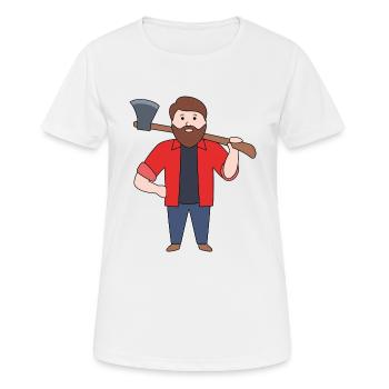 Lumberjack - Women's Breathable T-Shirt - white - Front - AI Model Female 172 dark (172cm)
