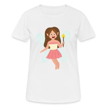 Fee - Frauen T-Shirt atmungsaktiv - Weiß - Vorne - AI Model Female 172 dark (172cm)