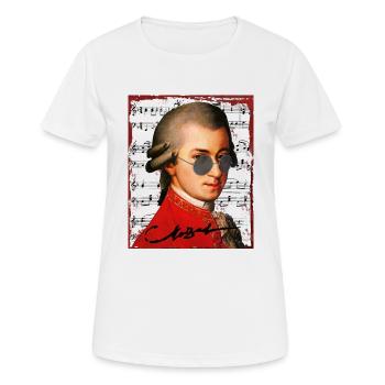Wolfgang Amadeus Mozart - T-shirt respirant Femme - blanc - Devant - AI Model Female 172 dark (172cm)