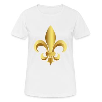 Fleur de lys - T-shirt respirant Femme - blanc - Devant - AI Model Female 172 dark (172cm)