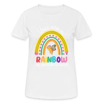 You Are My Rainbow - Teacher Rainbow - Women's Breathable T-Shirt - white - Front - AI Model Female 172 dark (172cm)