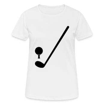 sport de golf - T-shirt respirant Femme - blanc - Devant - AI Model Female 172 dark (172cm)