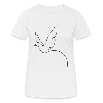 Oiseau - T-shirt respirant Femme - blanc - Devant - AI Model Female 172 dark (172cm)