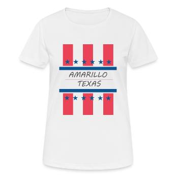 Amarillo Texas - Women's Breathable T-Shirt - white - Front - AI Model Female 172 dark (172cm)