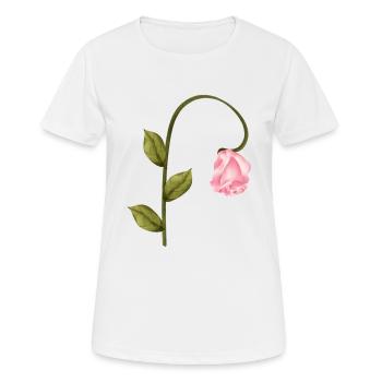 Rose - T-shirt respirant Femme - blanc - Devant - AI Model Female 172 dark (172cm)