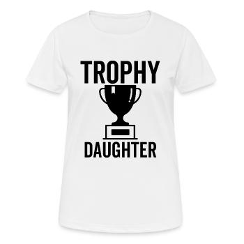 Trophée Fille - T-shirt respirant Femme - blanc - Devant - AI Model Female 172 dark (172cm)