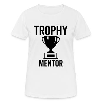 Trophäen-Mentor - Frauen T-Shirt atmungsaktiv - Weiß - Vorne - AI Model Female 172 dark (172cm)