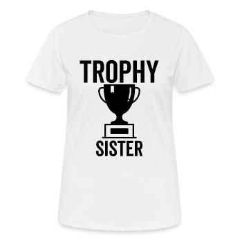 Trophée Sœur - T-shirt respirant Femme - blanc - Devant - AI Model Female 172 dark (172cm)