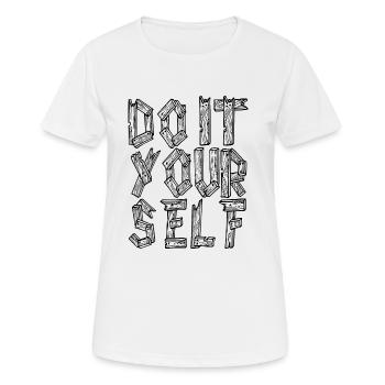DIY - do it yourself - Women's Breathable T-Shirt - white - Front - AI Model Female 172 dark (172cm)