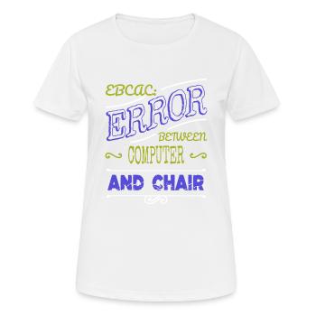 computer science gift ethical humor fingers - Frauen T-Shirt atmungsaktiv - Weiß - Vorne - AI Model Female 172 dark (172cm)