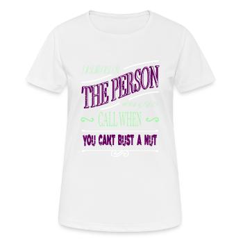 gift geek baseballcoffeemug sayings jokes repair - Women's Breathable T-Shirt - white - Front - AI Model Female 172 dark (172cm)