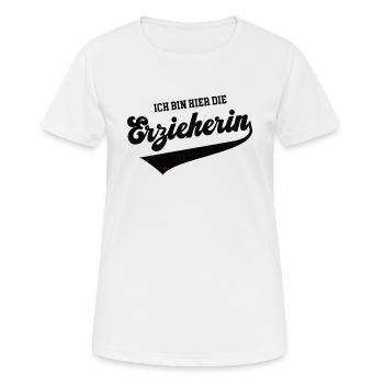 Erzieherin Kindergärtnerin Beruf Kita Kindergarten - Frauen T-Shirt atmungsaktiv - Weiß - Vorne - AI Model Female 172 dark (172cm)