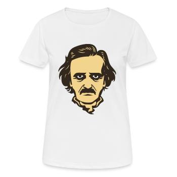 Edgar Allan Poe - Frauen T-Shirt atmungsaktiv - Weiß - Vorne - AI Model Female 172 dark (172cm)