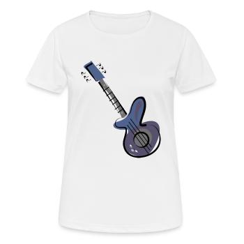 Gitarre - Frauen T-Shirt atmungsaktiv - Weiß - Vorne - AI Model Female 172 dark (172cm)