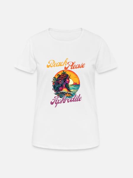 Beach Please - Aphrodite - Women's Breathable T-Shirt - white