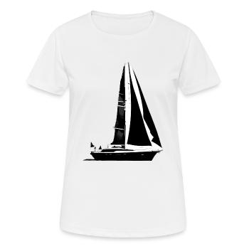 Sailing Sailing Ship Sailing Sailing Sailboat - Women's Breathable T-Shirt - white - Front - AI Model Female 172 dark (172cm)