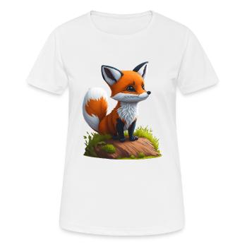 Petite écaille de tortue - T-shirt respirant Femme - blanc - Devant - AI Model Female 172 dark (172cm)