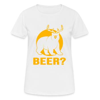 Beer Beer Garden Toast « bière naturelle » - T-shirt respirant Femme - blanc - Devant - AI Model Female 172 dark (172cm)