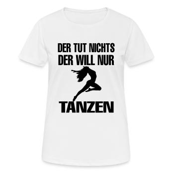 Dancing Dance Music - Women's Breathable T-Shirt - white - Front - AI Model Female 172 dark (172cm)