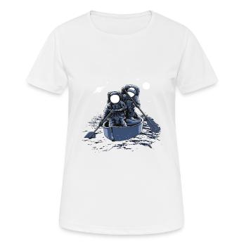 Wassersport - Frauen T-Shirt atmungsaktiv - Weiß - Vorne - AI Model Female 172 dark (172cm)
