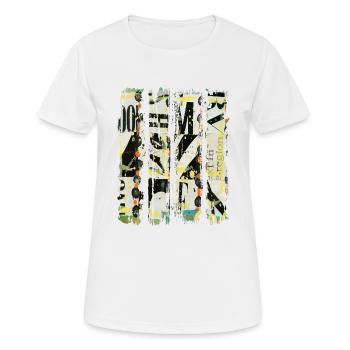 Extraits de journaux Albums Magazines Code alphabet - T-shirt respirant Femme - blanc - Devant - AI Model Female 172 dark (172cm)