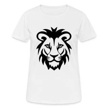 Lion's head - Women's Breathable T-Shirt - white - Front - AI Model Female 172 dark (172cm)