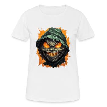 Halloween Spooky Cartoon Mummy - T-shirt respirant Femme - blanc - Devant - AI Model Female 172 dark (172cm)