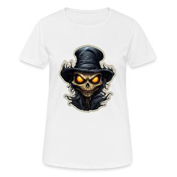 Scarecrow Halloween Cartoon Scary Scarecrow - Frauen T-Shirt atmungsaktiv - Weiß - Vorne - AI Model Female 172 dark (172cm)