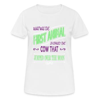 birthday gift astrology spaceship gift colors - Frauen T-Shirt atmungsaktiv - Weiß - Vorne - AI Model Female 172 dark (172cm)