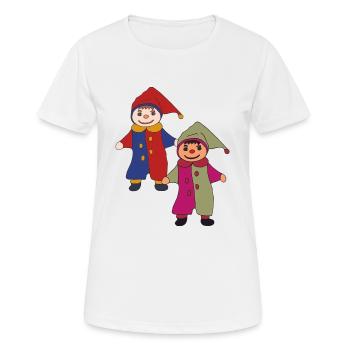 kasper 2fach - Frauen T-Shirt atmungsaktiv - Weiß - Vorne - AI Model Female 172 dark (172cm)