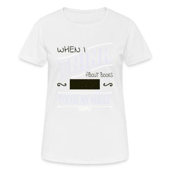 Bibliophile Book Keeper Awesome Book Keeper Chemise - T-shirt respirant Femme - blanc - Devant - AI Model Female 172 dark (172cm)