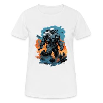 Apocalypse / Apocalypse / Destruction / Anarchie - T-shirt respirant Femme - blanc - Devant - AI Model Female 172 dark (172cm)