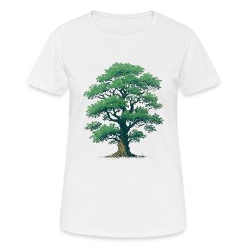 Arbre - T-shirt respirant Femme - blanc - Devant - AI Model Female 172 dark (172cm)