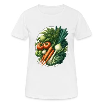 Vegetables - Women's Breathable T-Shirt - white - Front - AI Model Female 172 dark (172cm)