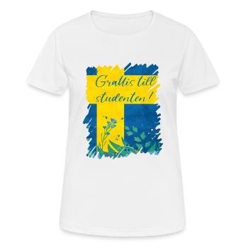 Abschlussfeier 2024 Abiturfeier - Frauen T-Shirt atmungsaktiv - Weiß - Vorne - AI Model Female 172 dark (172cm)