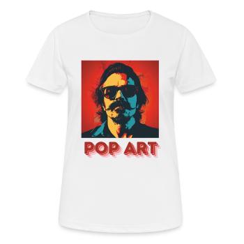 Pop Art - Frauen T-Shirt atmungsaktiv - Weiß - Vorne - AI Model Female 172 dark (172cm)