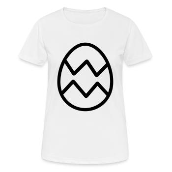 oeuf de paques - T-shirt respirant Femme - blanc - Devant - AI Model Female 172 dark (172cm)