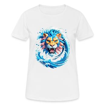 , König der Wellen - Frauen T-Shirt atmungsaktiv - Weiß - Vorne - AI Model Female 172 dark (172cm)