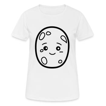 Kartoffel - Frauen T-Shirt atmungsaktiv - Weiß - Vorne - AI Model Female 172 dark (172cm)