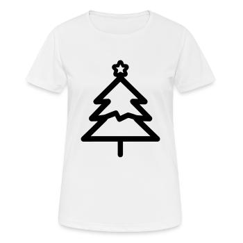 arbre de noel - T-shirt respirant Femme - blanc - Devant - AI Model Female 172 dark (172cm)