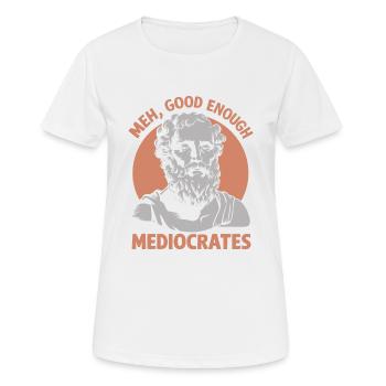 La détente grâce à la philosophie - T-shirt respirant Femme - blanc - Devant - AI Model Female 172 dark (172cm)