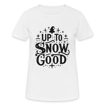 Jusqu’à la neige bonne - T-shirt respirant Femme - blanc - Devant - AI Model Female 172 dark (172cm)