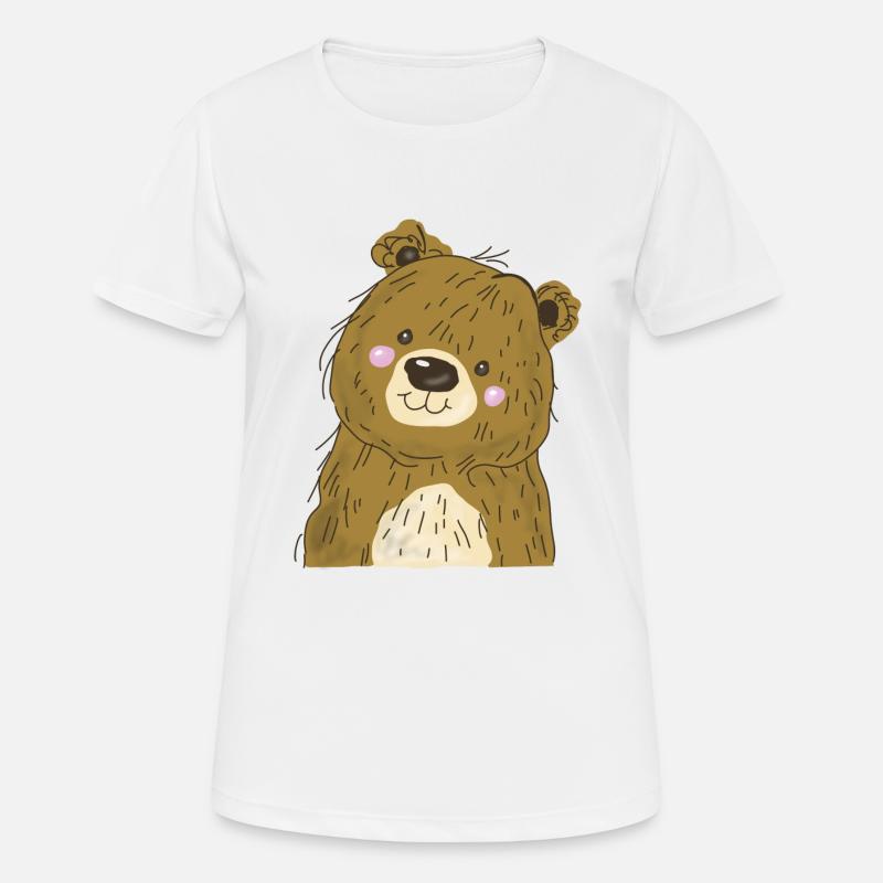 Bear cub - Women's Breathable T-Shirt - white