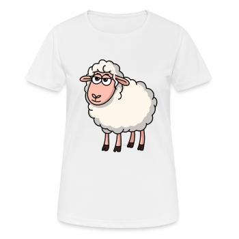 Refroidir les moutons - T-shirt respirant Femme - blanc - Devant - AI Model Female 172 dark (172cm)