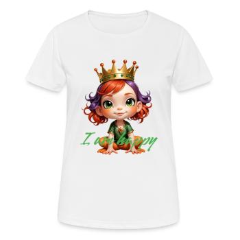 Cute cartoon - Frauen T-Shirt atmungsaktiv - Weiß - Vorne - AI Model Female 172 dark (172cm)