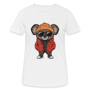 Koala Cool BD - T-shirt respirant Femme - blanc - Devant - AI Model Female 172 dark (172cm)