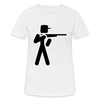 hunter - Women's Breathable T-Shirt - white - Front - AI Model Female 172 dark (172cm)