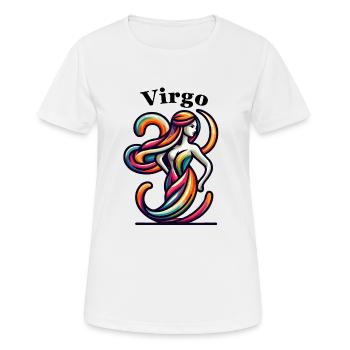 Virgo Virgo colorful - Women's Breathable T-Shirt - white - Front - AI Model Female 172 dark (172cm)