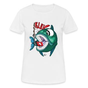 Click Bait - Women's Breathable T-Shirt - white - Front - AI Model Female 172 dark (172cm)