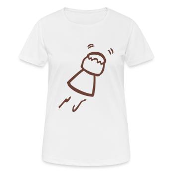 Sekt korken - Frauen T-Shirt atmungsaktiv - Weiß - Vorne - AI Model Female 172 dark (172cm)